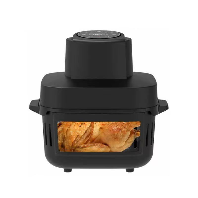 AF20 6L Glass Bowl Digital Display Touch Screen Air Fryer 7 Pre-Sets Transparent Glass Bowl Air Fryer